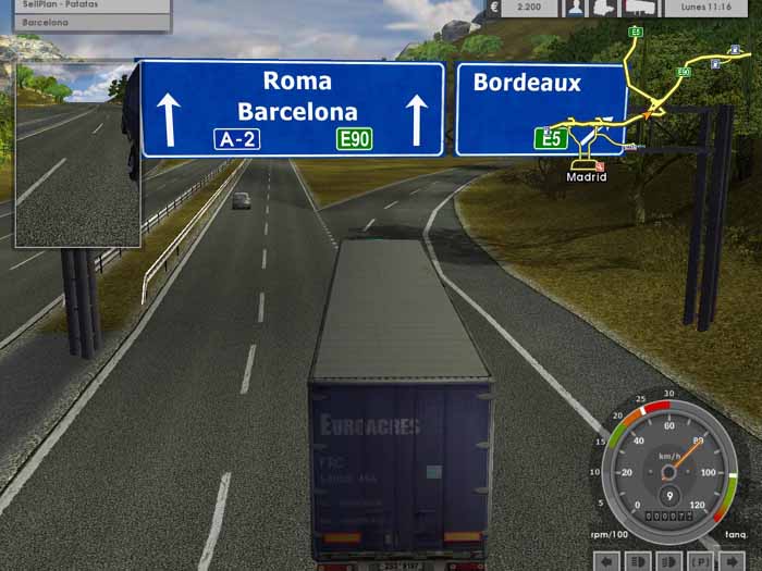 Скриншот Euro Truck Simulator (2008) PC