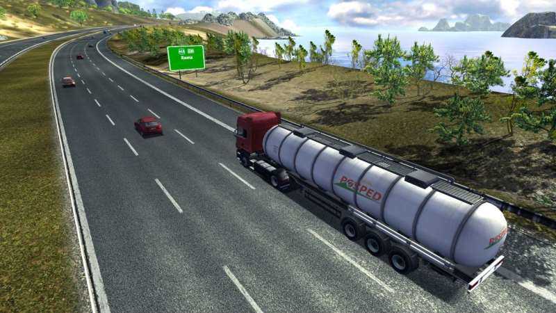 Скриншот Euro Truck Simulator (2008) PC