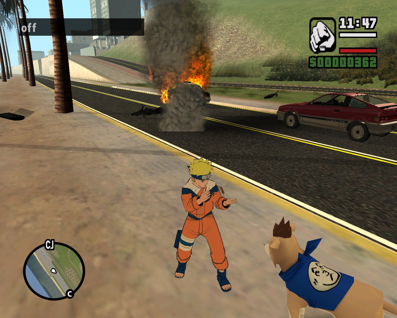 Скриншот GTA Power of the Ninja (2011) PC