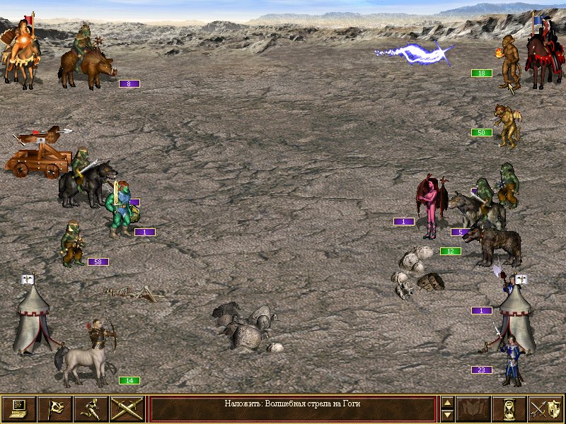 Скриншот Heroes of Might and Magic 3.58f In The Wake Of Gods (2004) PC