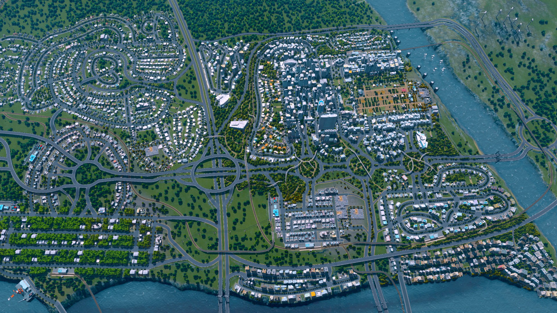 Скриншот Cities: Skylines - Deluxe Edition [v 1.6.0-f4 + DLC's] (2015) PC | RePack от R.G. Механики