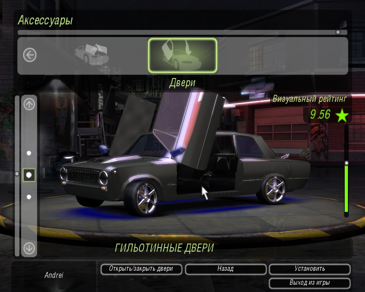 Скриншот Need For Speed Underground 2 с русскими машинами (2004) PC