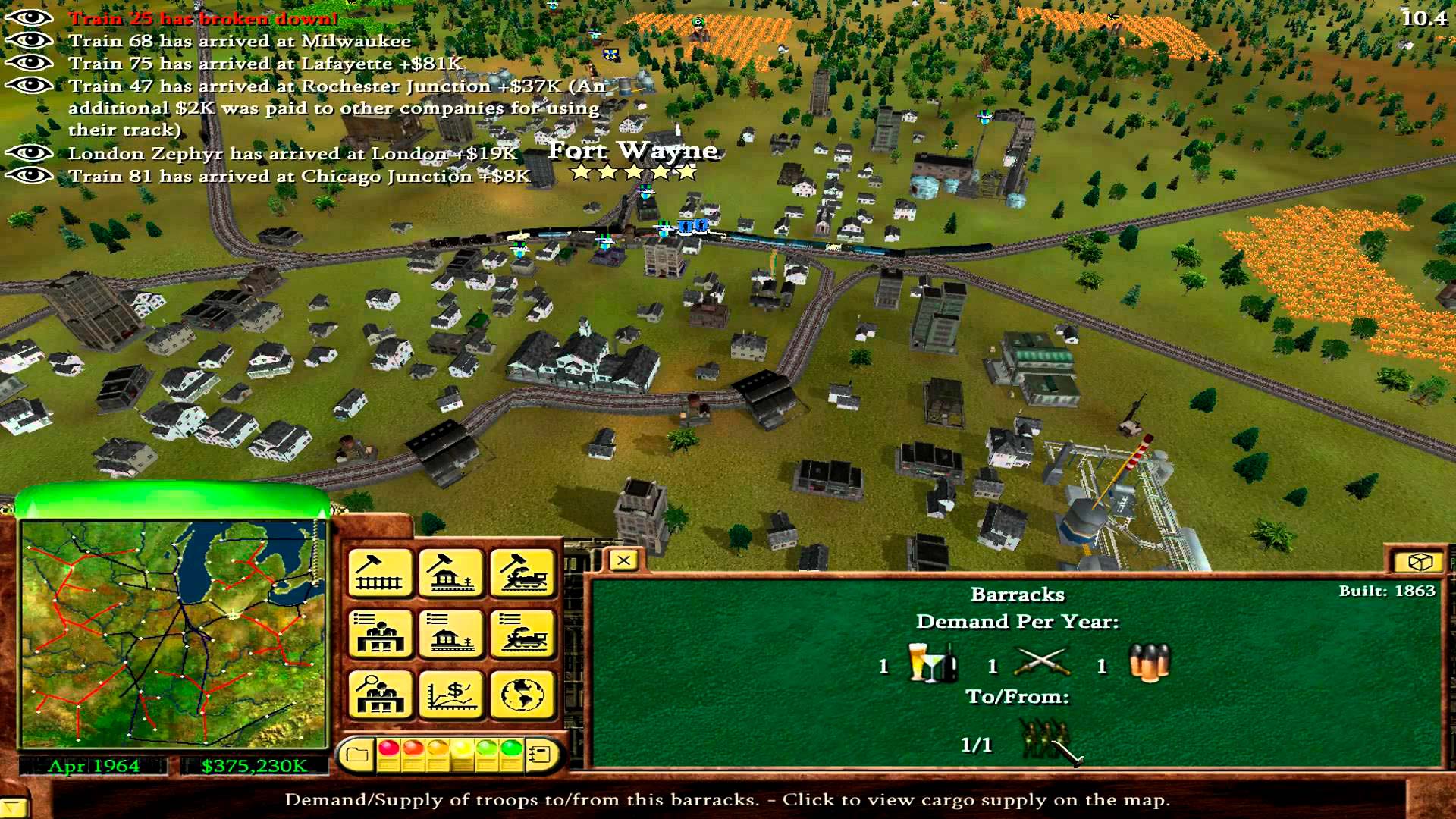 Скриншот Railroad Tycoon 3 (2004) PC