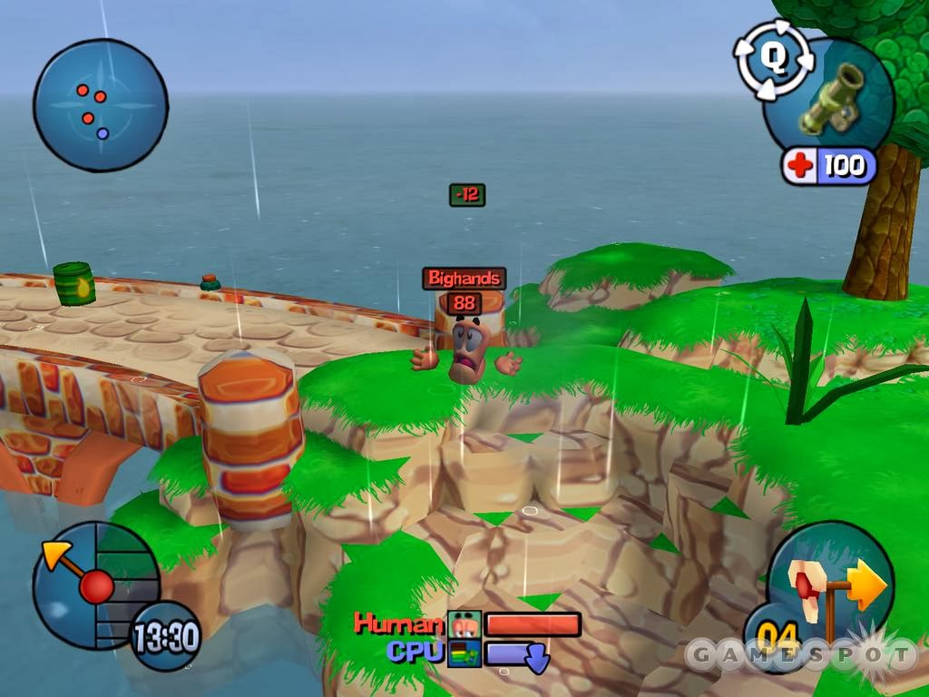 Скриншот Worms 3D (2003) PC