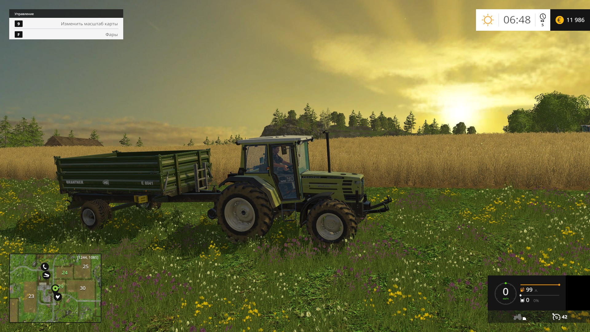 Скриншот Farming Simulator 15: Gold Edition [v 1.4.2 + DLC's] (2014) PC