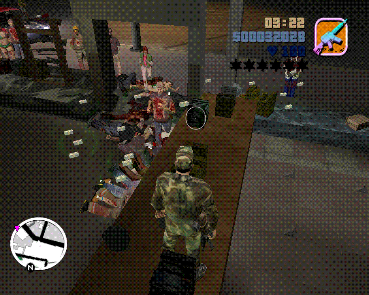 Скриншот GTA: Vice City Long Night Zombie City (2005) PC
