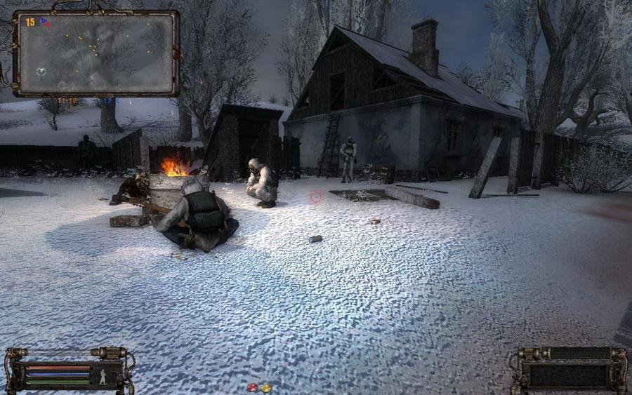 Скриншот S.T.A.L.K.E.R.: Тень Чернобыля - Nature Winter - Квантовый скачок [v.2.0] (2012) PC