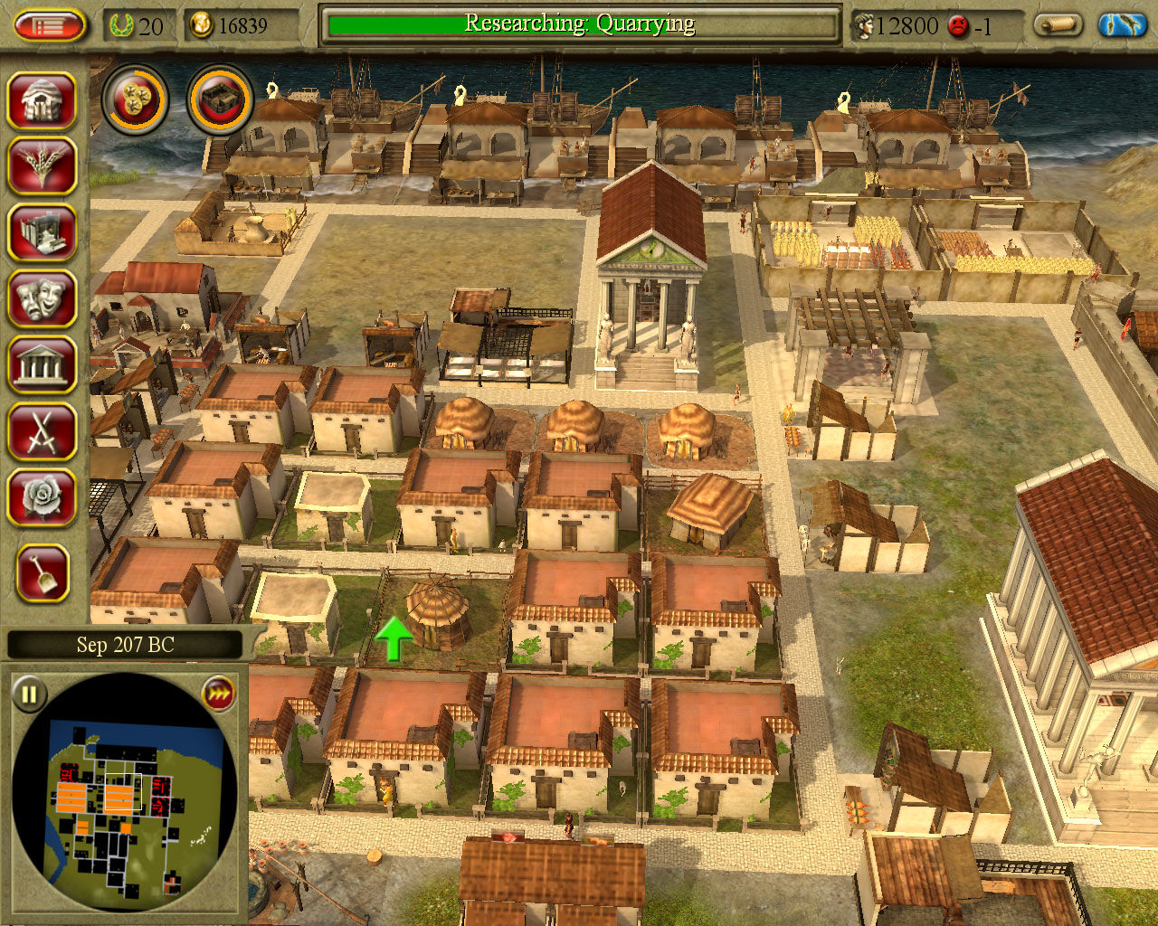 Скриншот CivCity: Rome (2006) PC