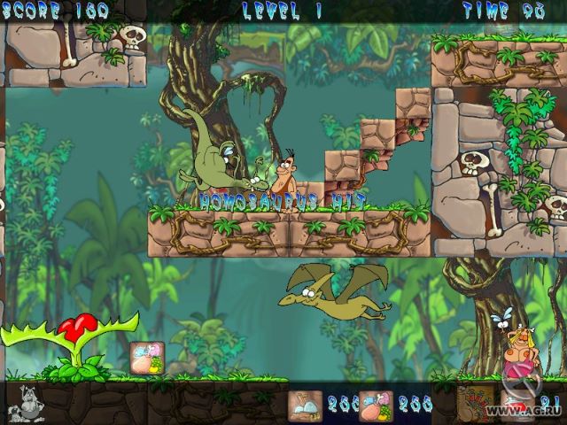 Скриншот Все динозавры делают это / Caveman Zac (2004) PC
