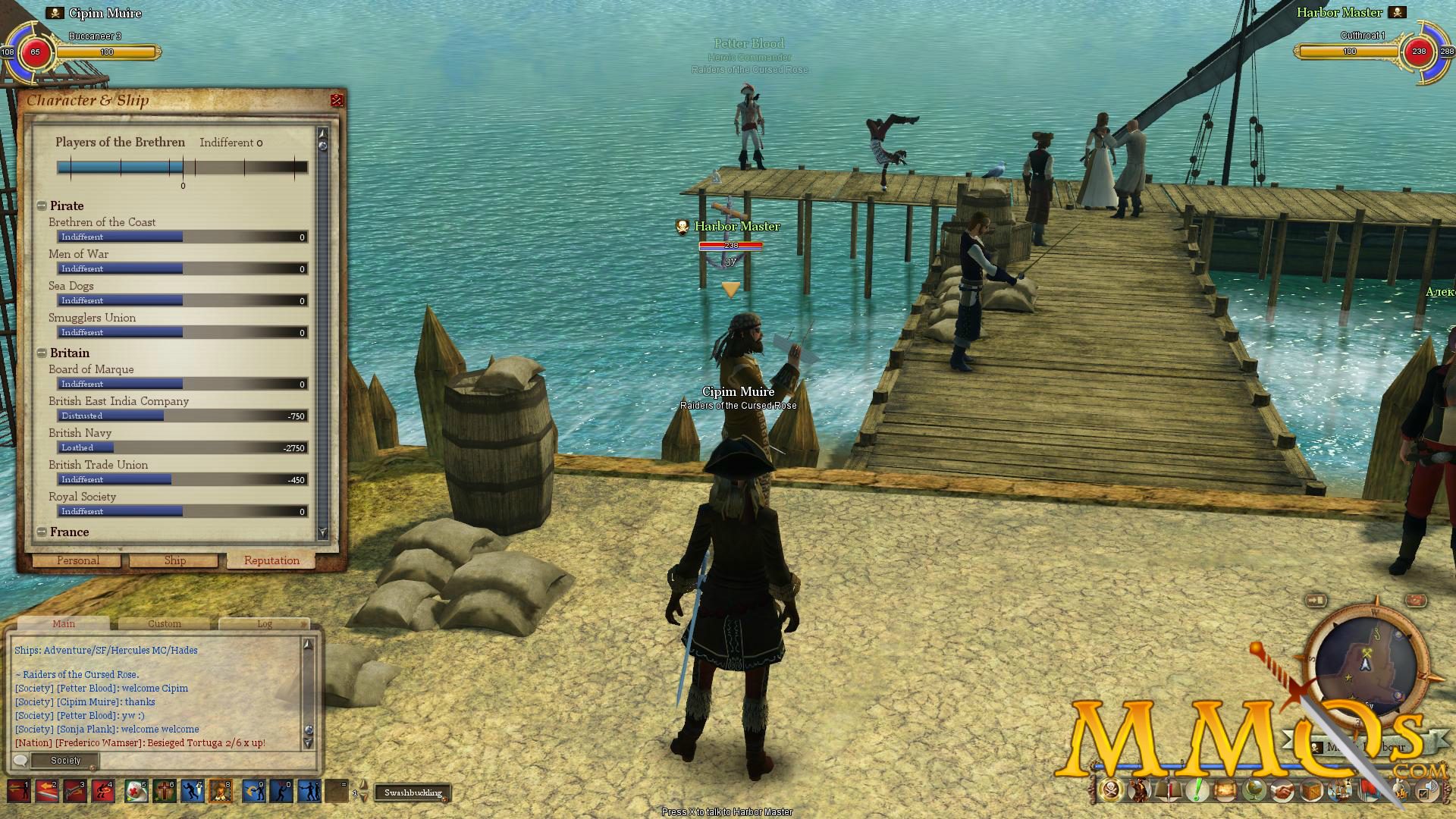 Скриншот Pirates of the Burning Sea (2008) РС