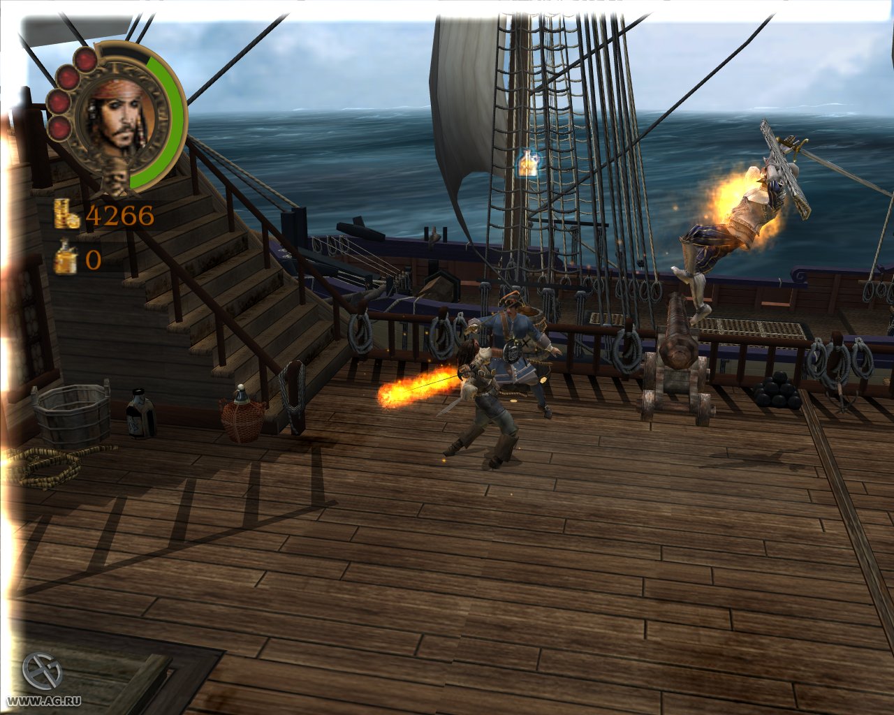 Скриншот Pirates of the Caribbean: The Legend of Jack Sparrow (2006) PC