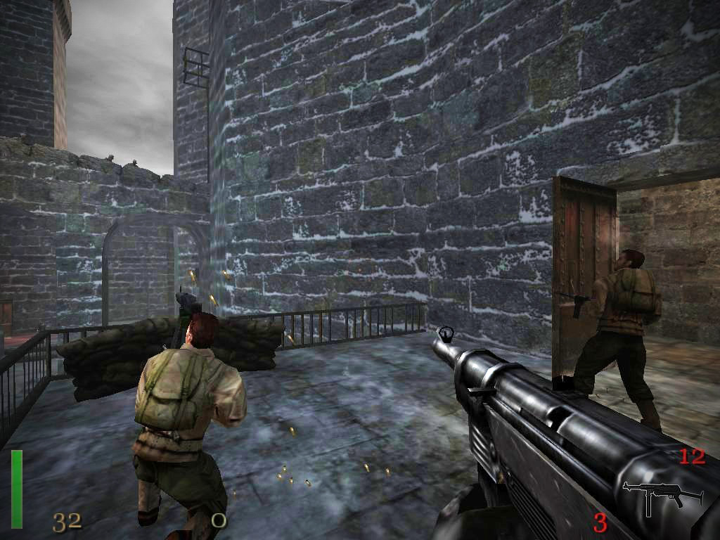 Игра механика войны. Wolfenstein игра 2001. Return to Castle Wolfenstein (2001) PC. Замок вольфенштайн 2001. Возвращение в замок вольфенштайн.