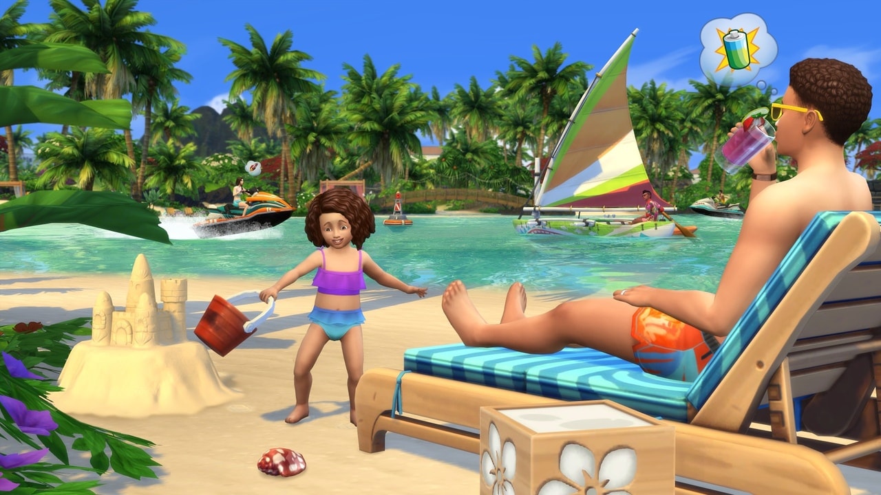 Скриншот Sims 4 Life on the Island (2019) PC