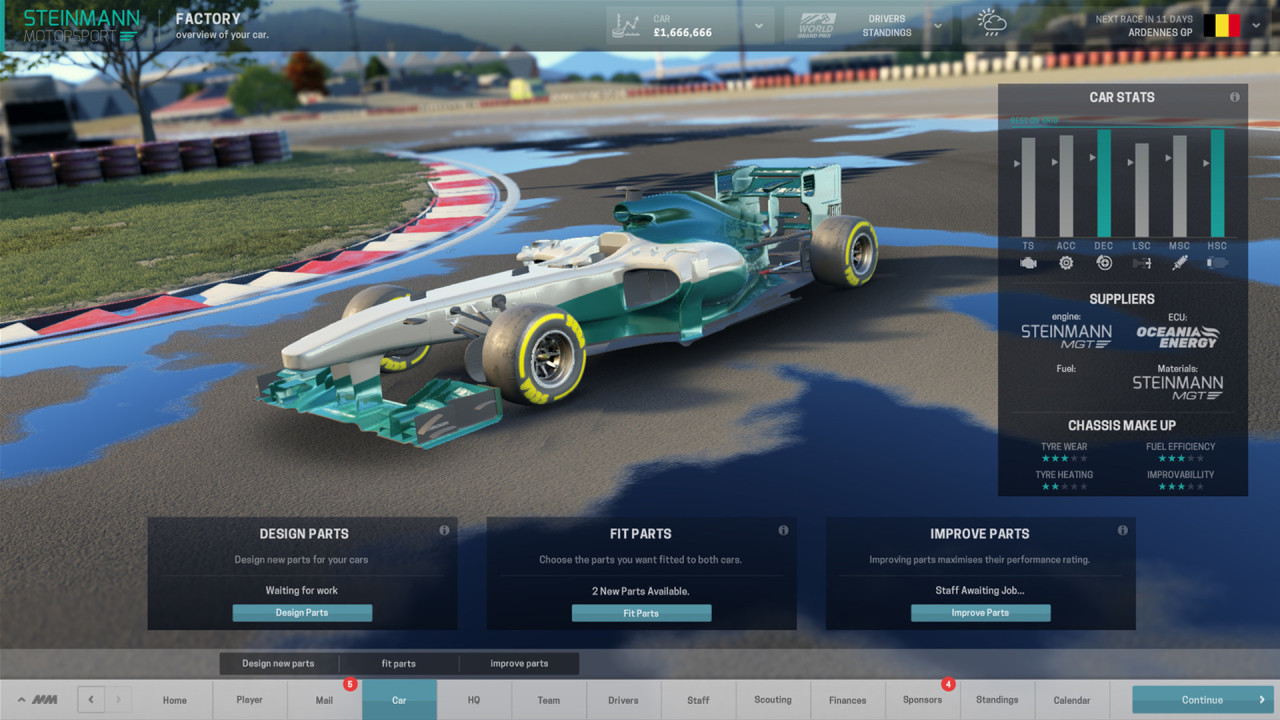 Скриншот Motorsport Manager [v 1.4.14933 + 4 DLC] (2016) PC