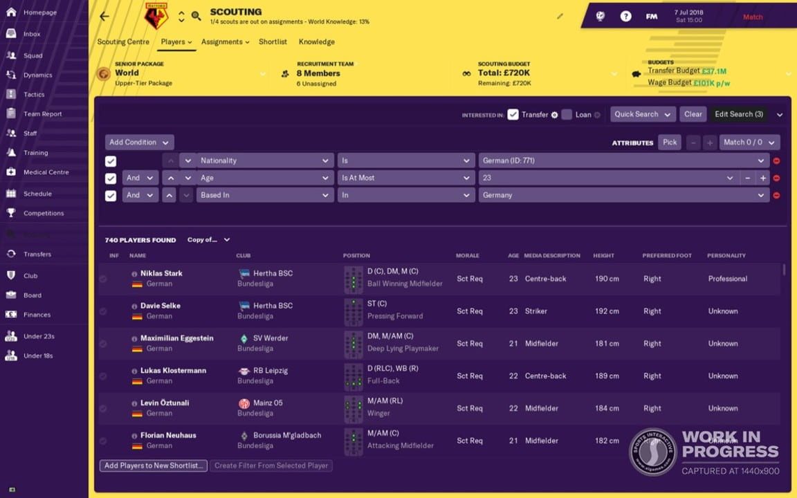 Скриншот Football Manager 2019 (2018) PC